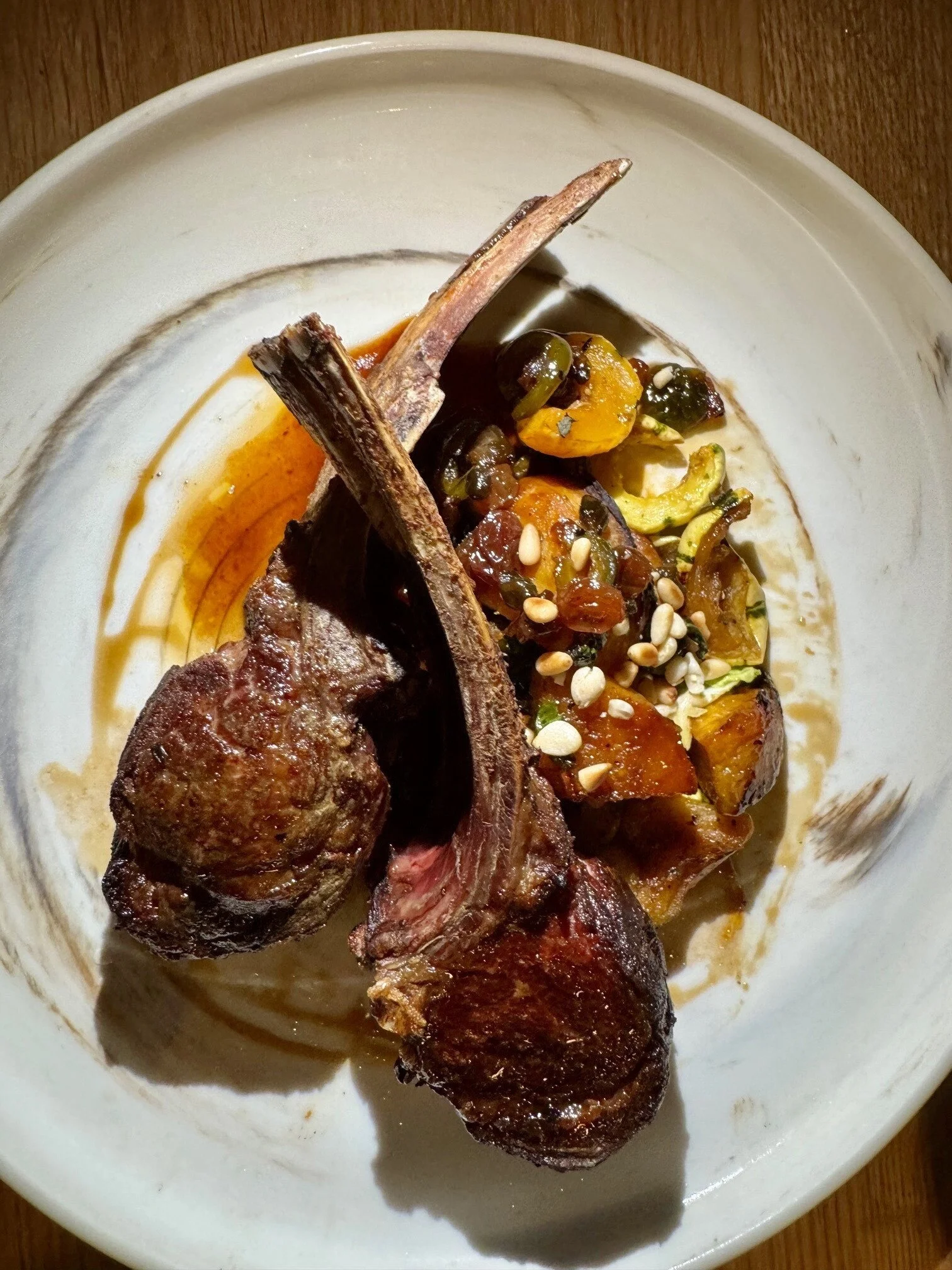 Del Mar Restaurant Auberge Fort Lauderdale Beach Lamb chops