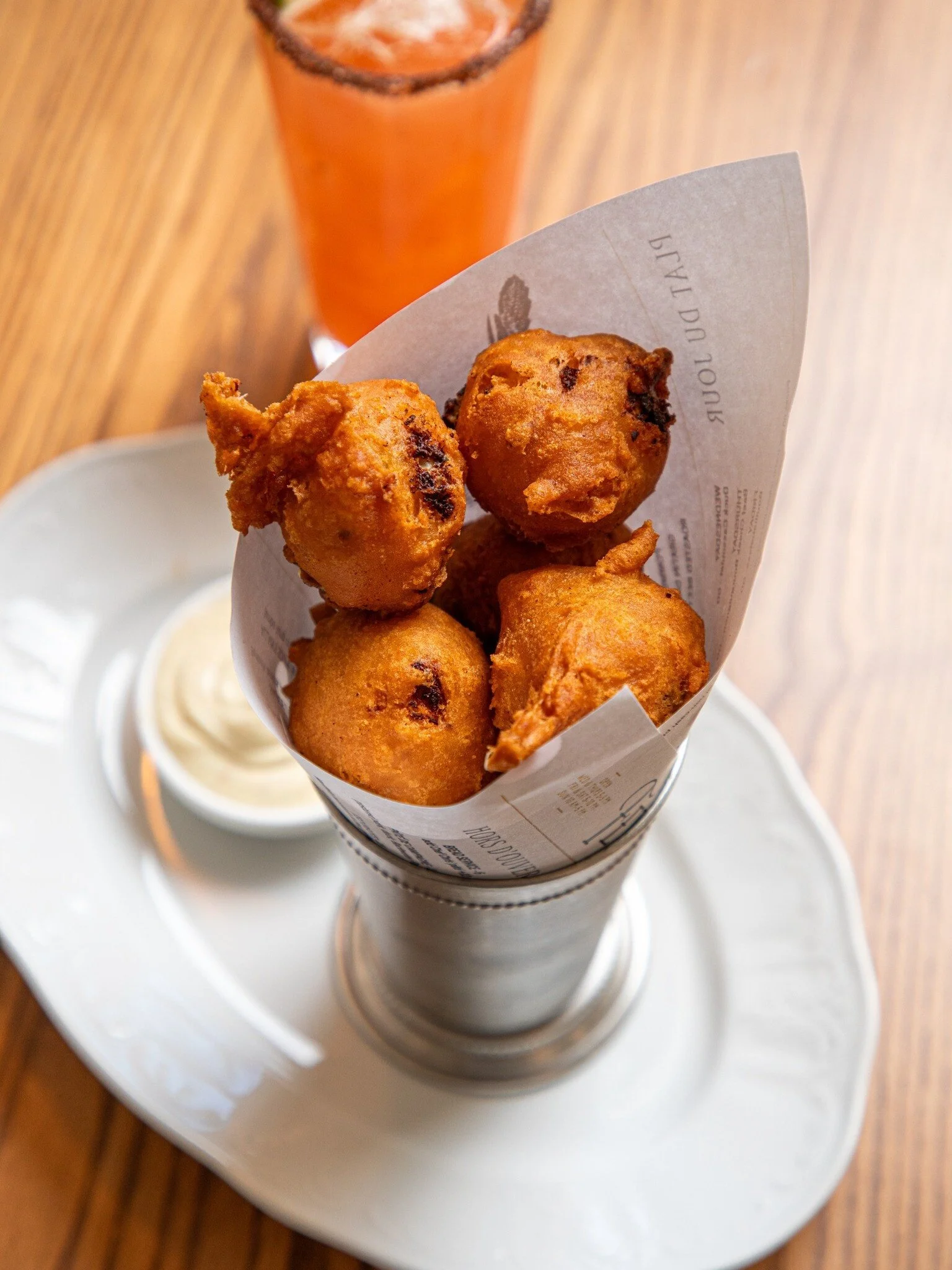 Chef Patrick Teagle Feliciana Bistrôt and Paradise Cocktail Lounge Covington Louisiana Fritters