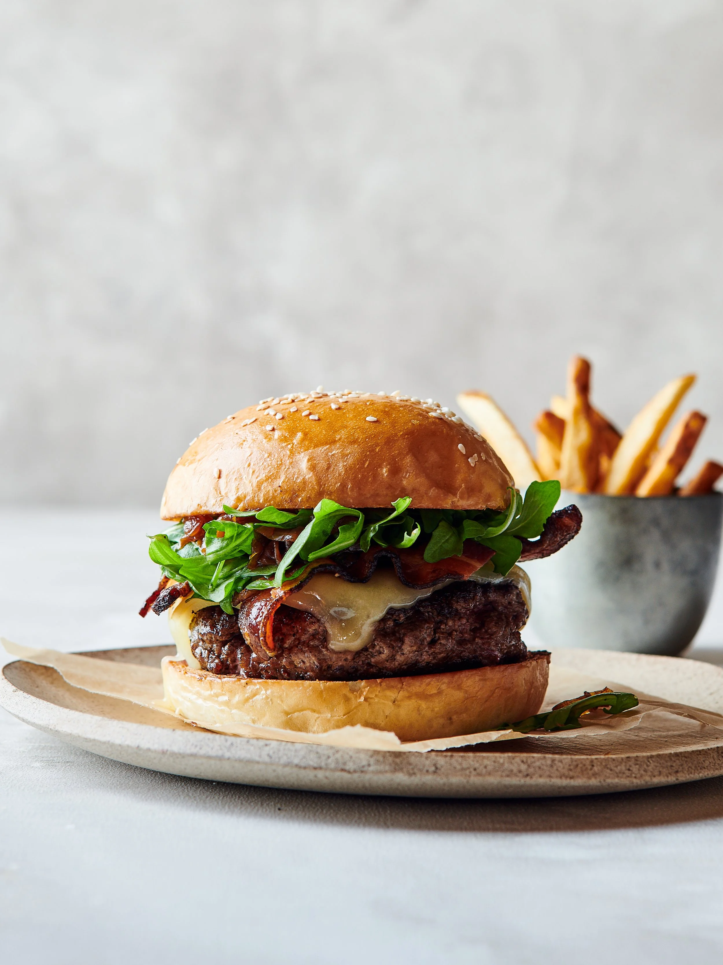 Chef David Bancroft Acre Restaurant Burger
