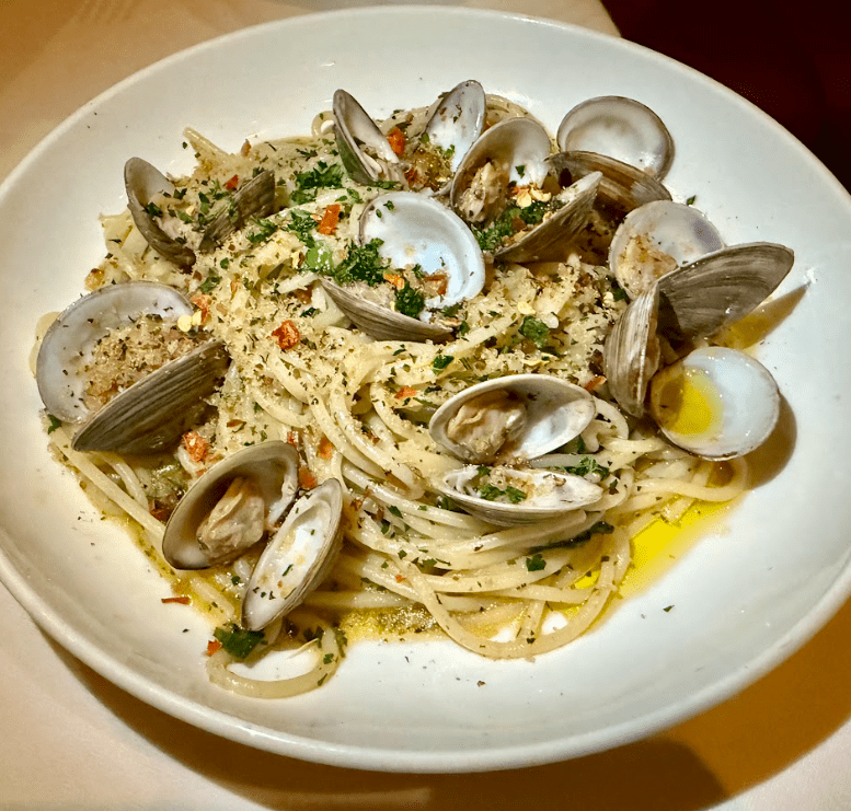 Ezio's Steakhouse Miami Beach Restaurant Review Pasta with clams
