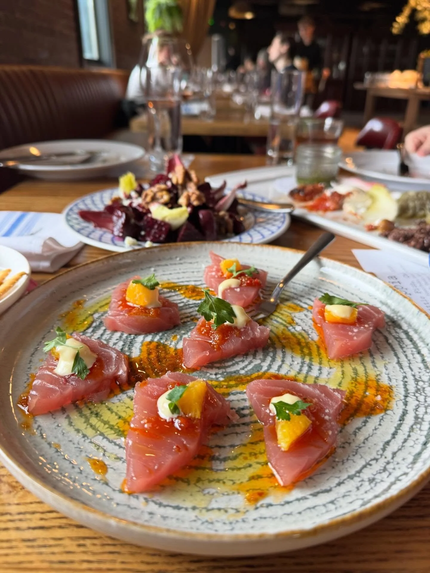 Chef Ben Lefenfeld Seppia Restaurant Baltimore Maryland Tuna crudo