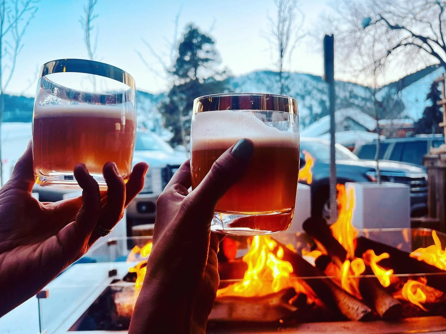 The Covey Restaurant Ketchum Idaho Firepit