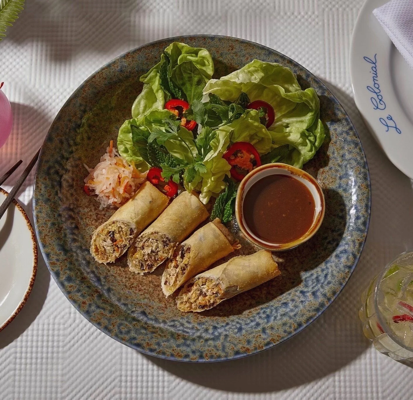 Hassan Obaye Le Colonial Crispy vegetable roll