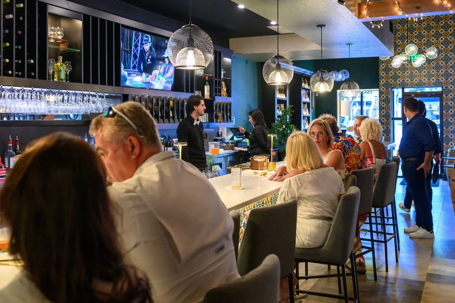 The dining room and bar at Baldoria in downtown Sarasota.