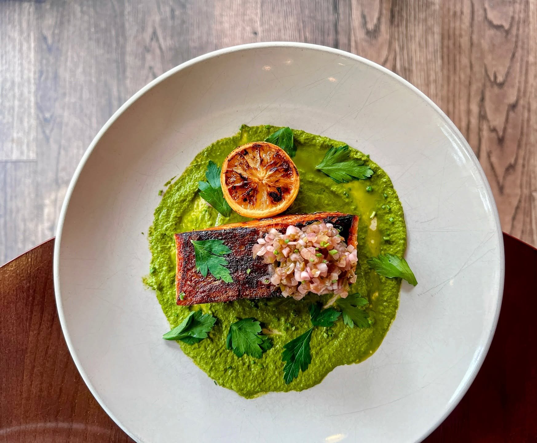 Bar Rosso Cincinnati Michelin Guide salmon
