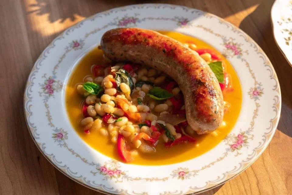 Café Monette St. Albans Vermont chef Adam Monette Toulouse-style sausage