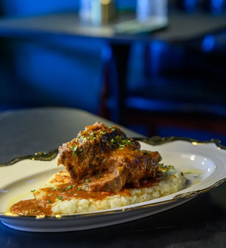 A braised meat dish at Baldoria.