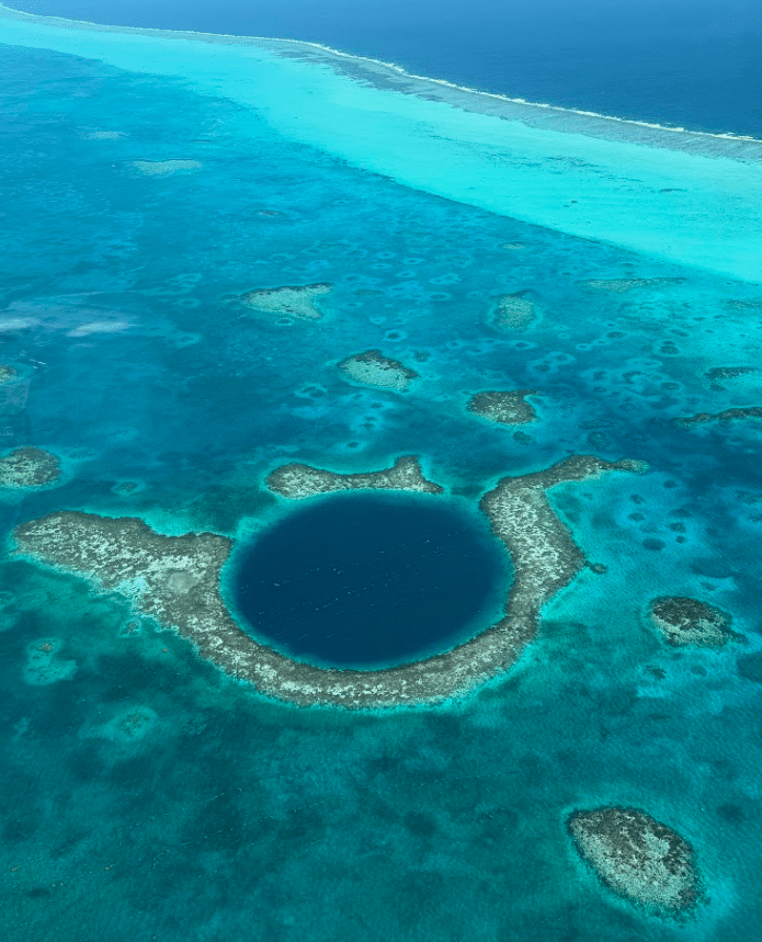 Great Blue Hole Belize Flyover Tropic Air