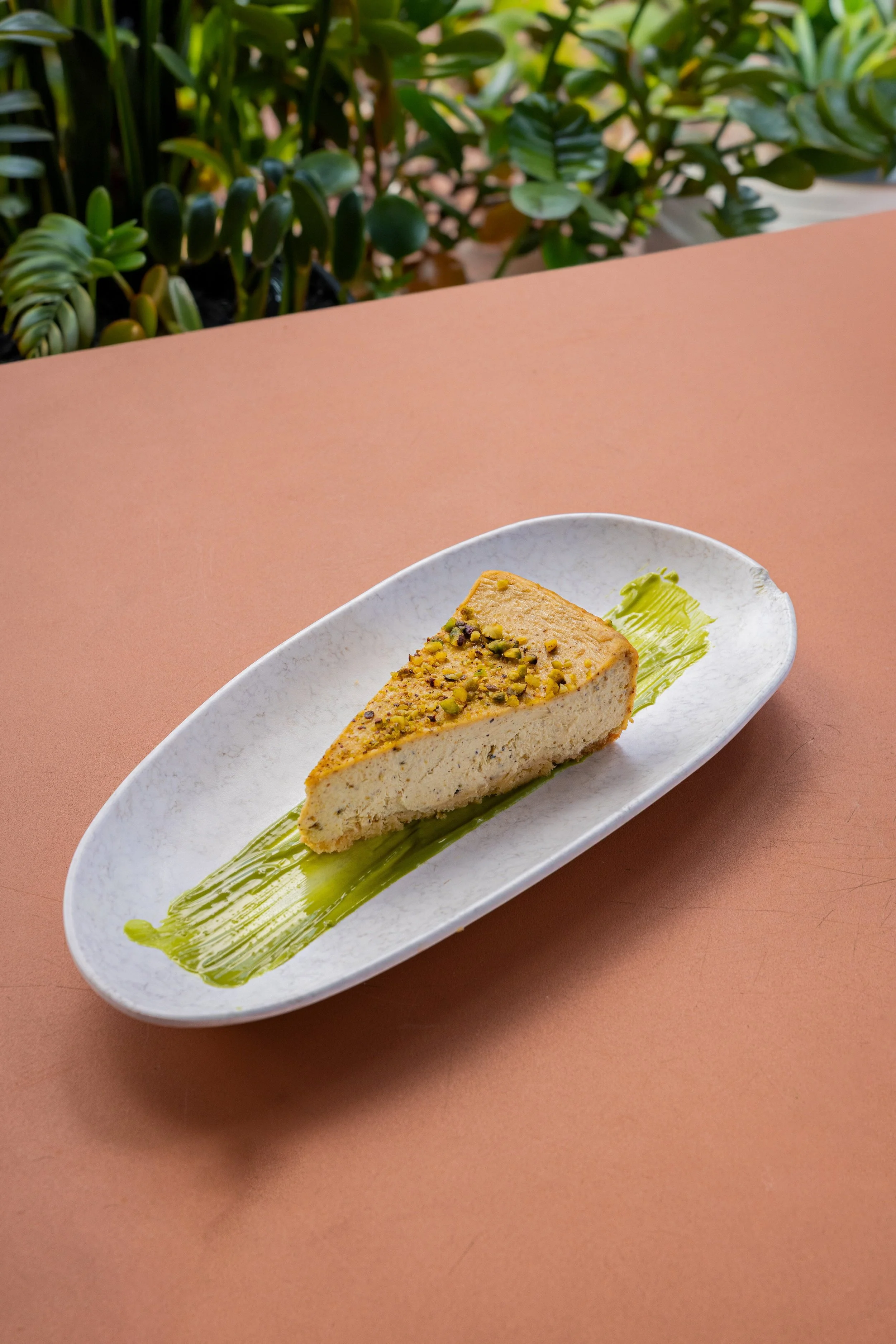 Solei Beach Club Kimpton Surfcomber Hotel South Beach Miami Pistachio cheesecake