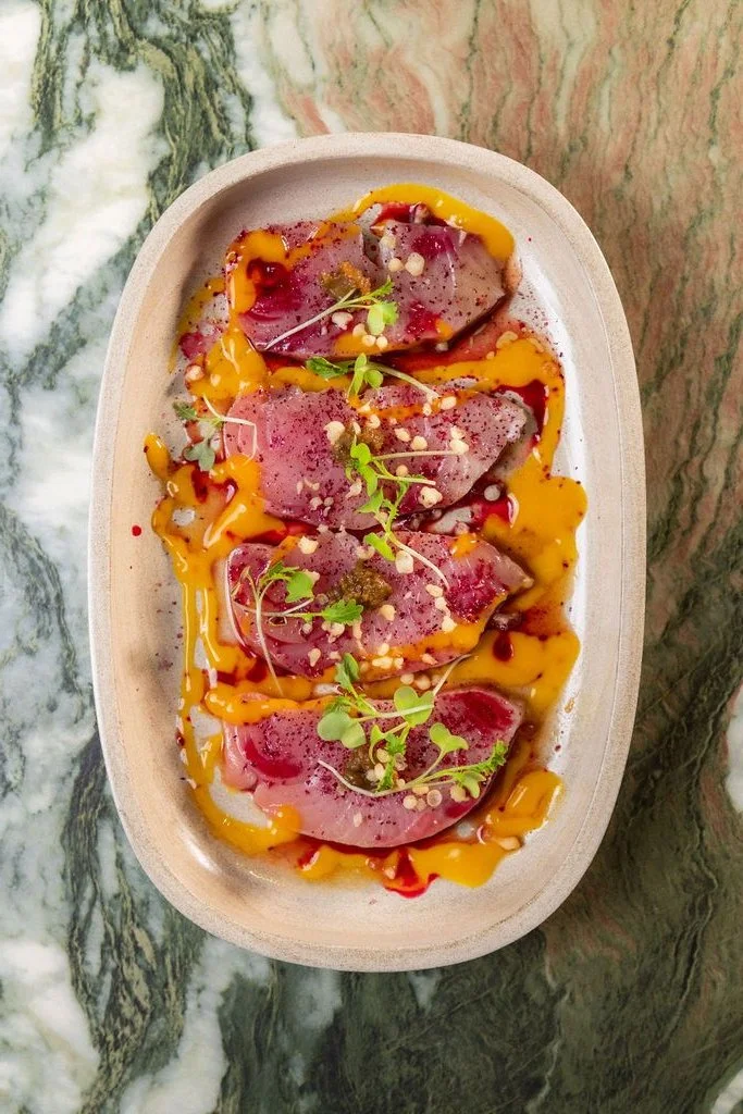 Ember and Vine Restaurant Coral Springs Florida Eddie and Christina Pozzuoli Hamachi crudo