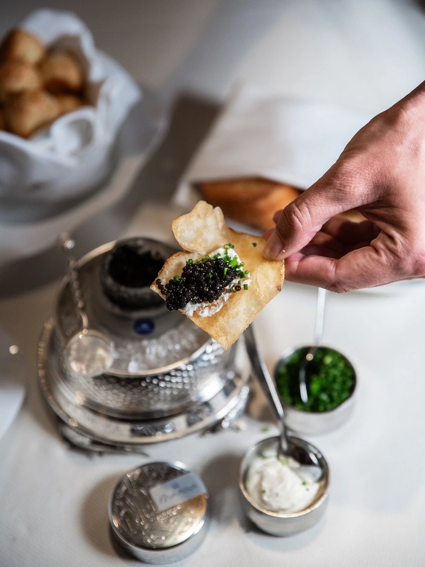 Chef PJ Calapa Marea Restaurant New York Beverly Hills Aspen Caviar service