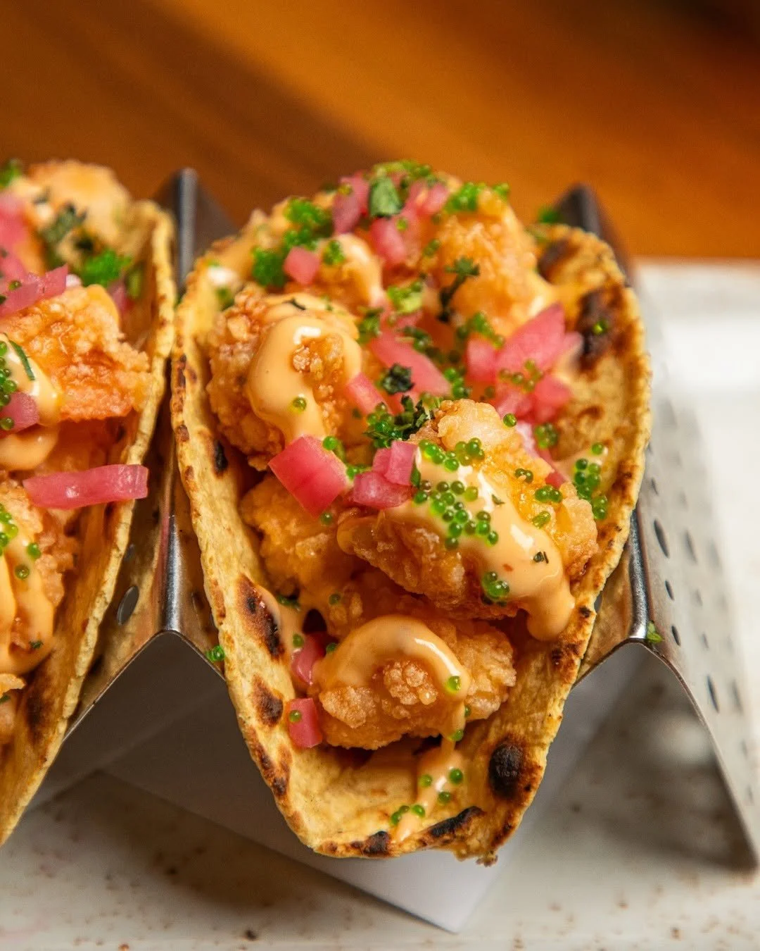 Meril Restaurant Henderson NV Emeril Lagasse Gulf shrimp tacos