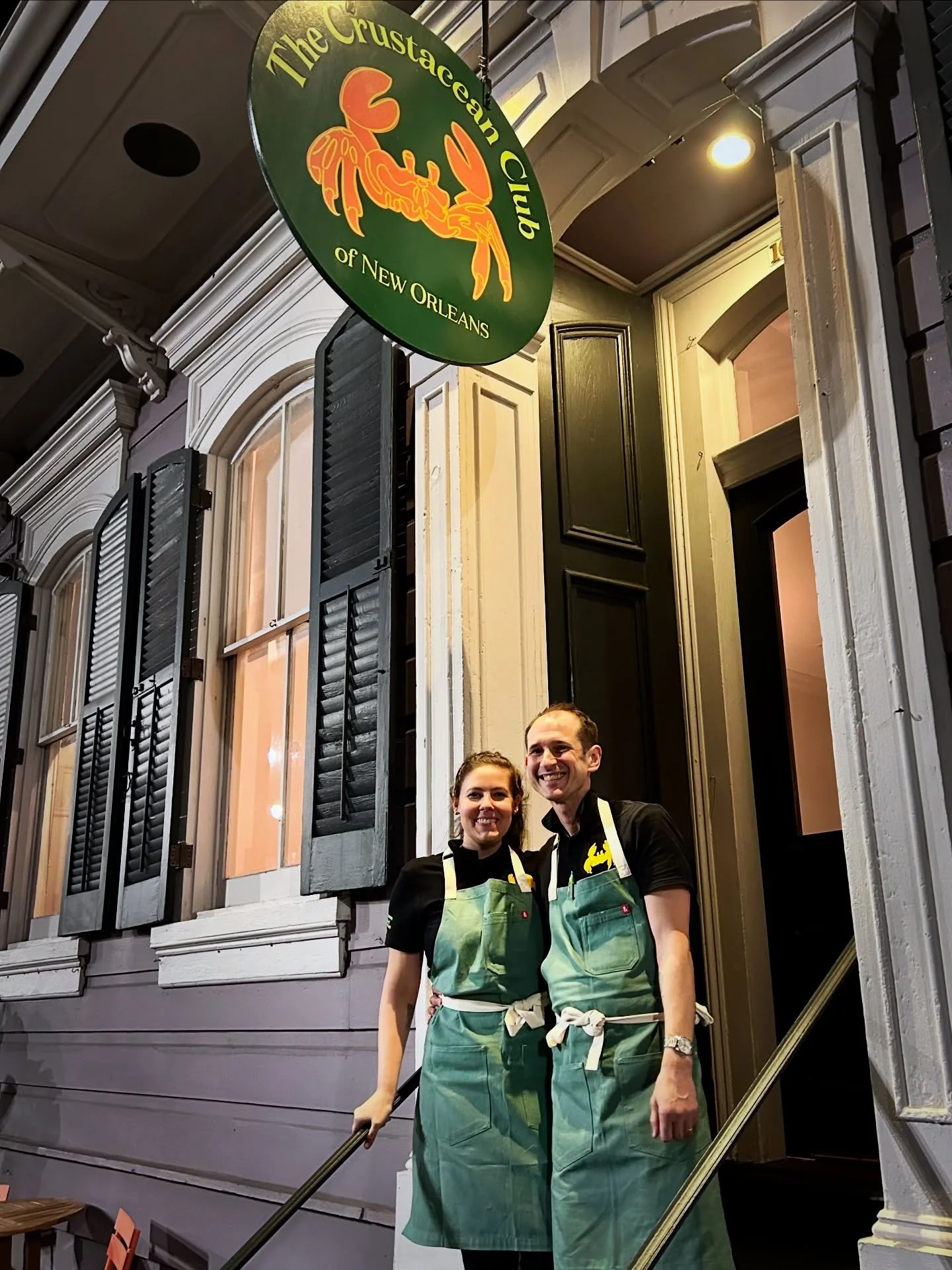 The Crustacean Club New Orleans Evan and Brenna