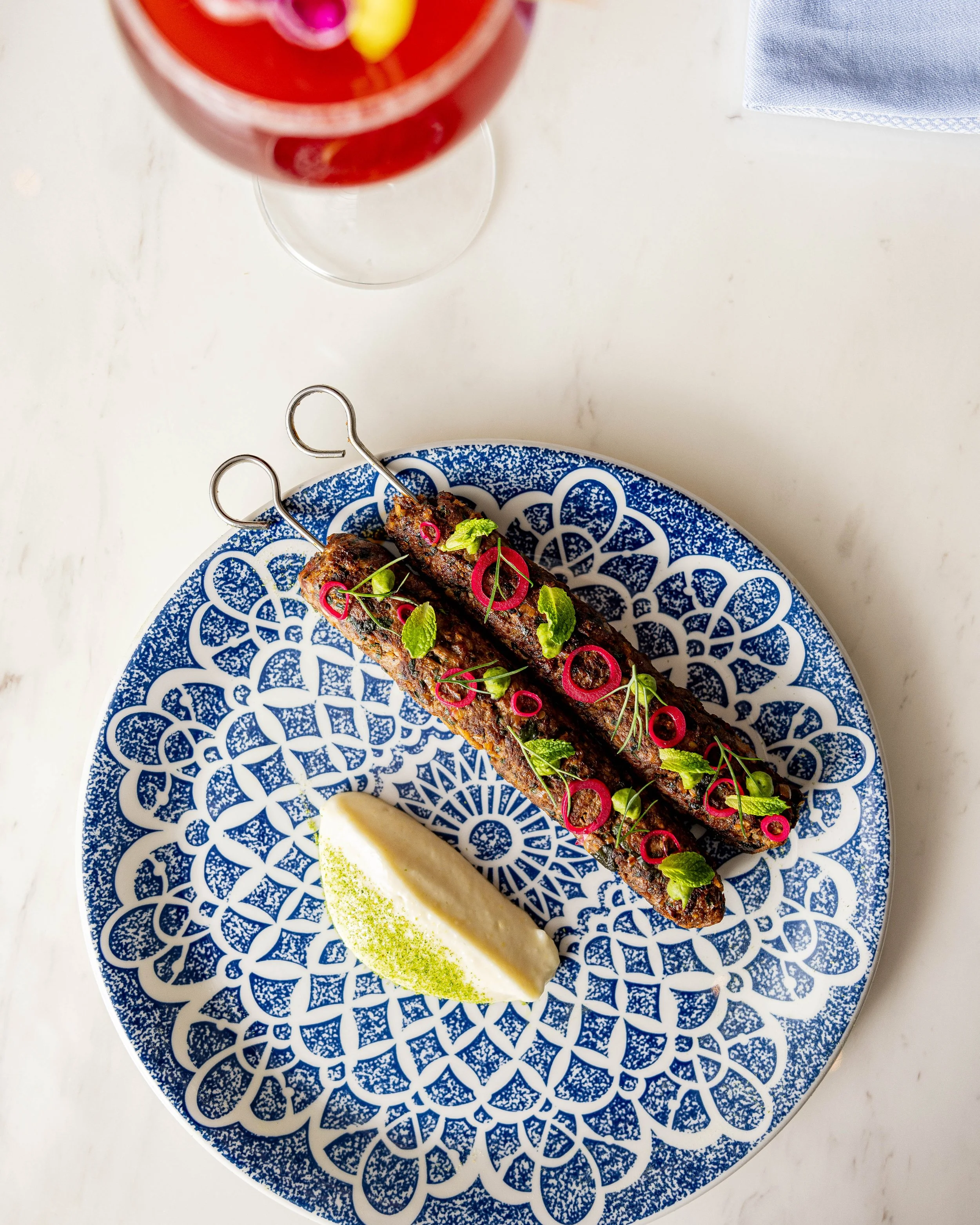 Chef Andrew Rodriguez Conrad Nashville Lamb kofta