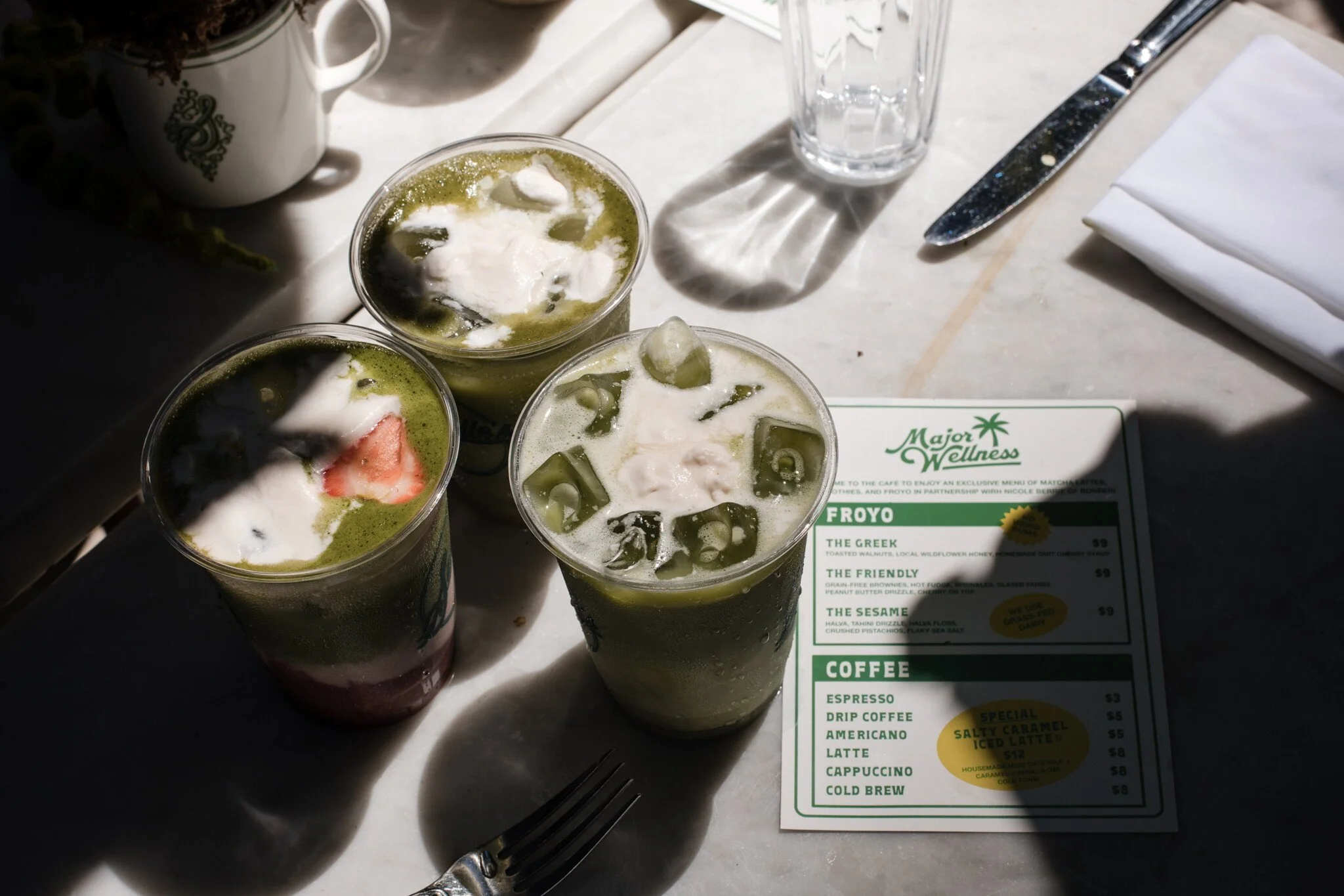 Iced Matcha Lattes