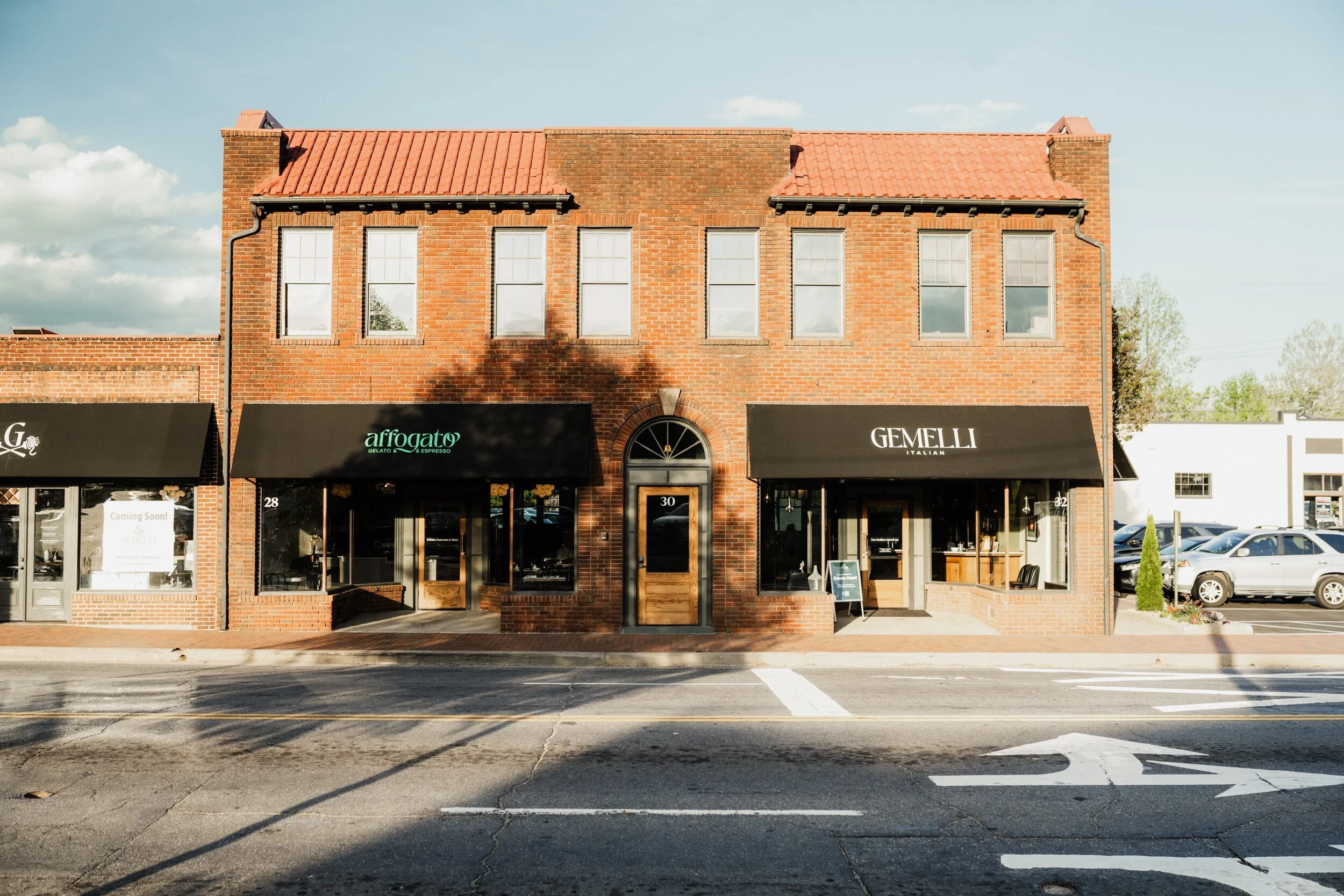 Gemelli Asheville Biltmore Village Historic Renovation Chef Anthony Cerrato exterior