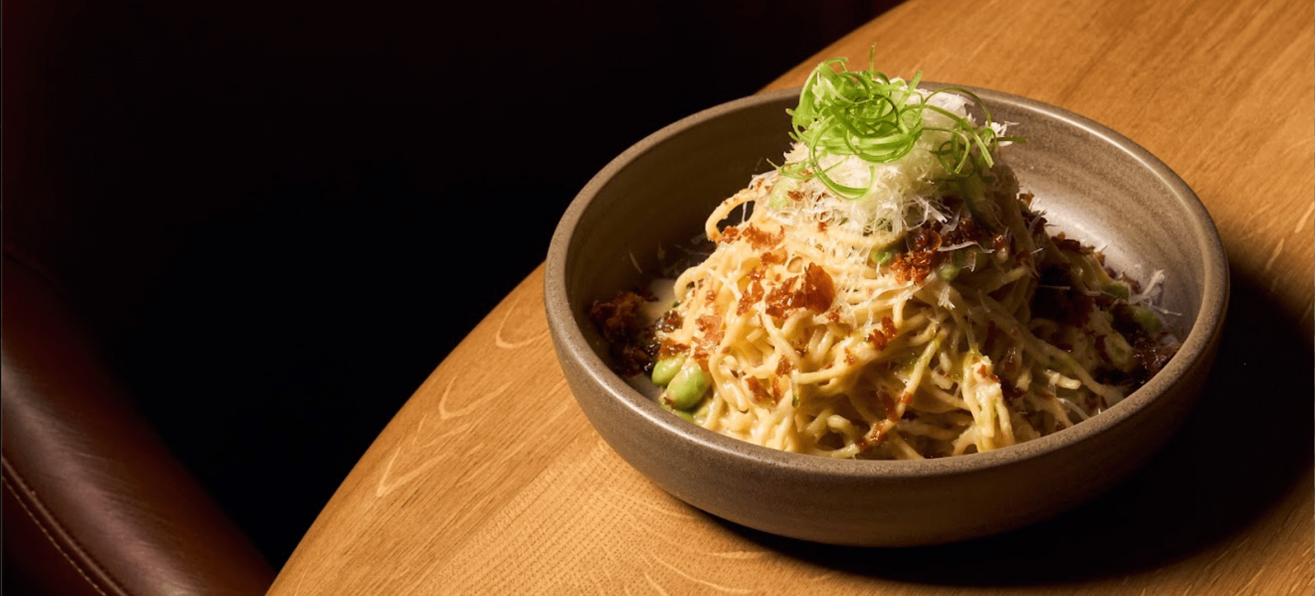 Naia Restaurant Fort Lauderdale Chef Miguel Casanova Noodle carbonara