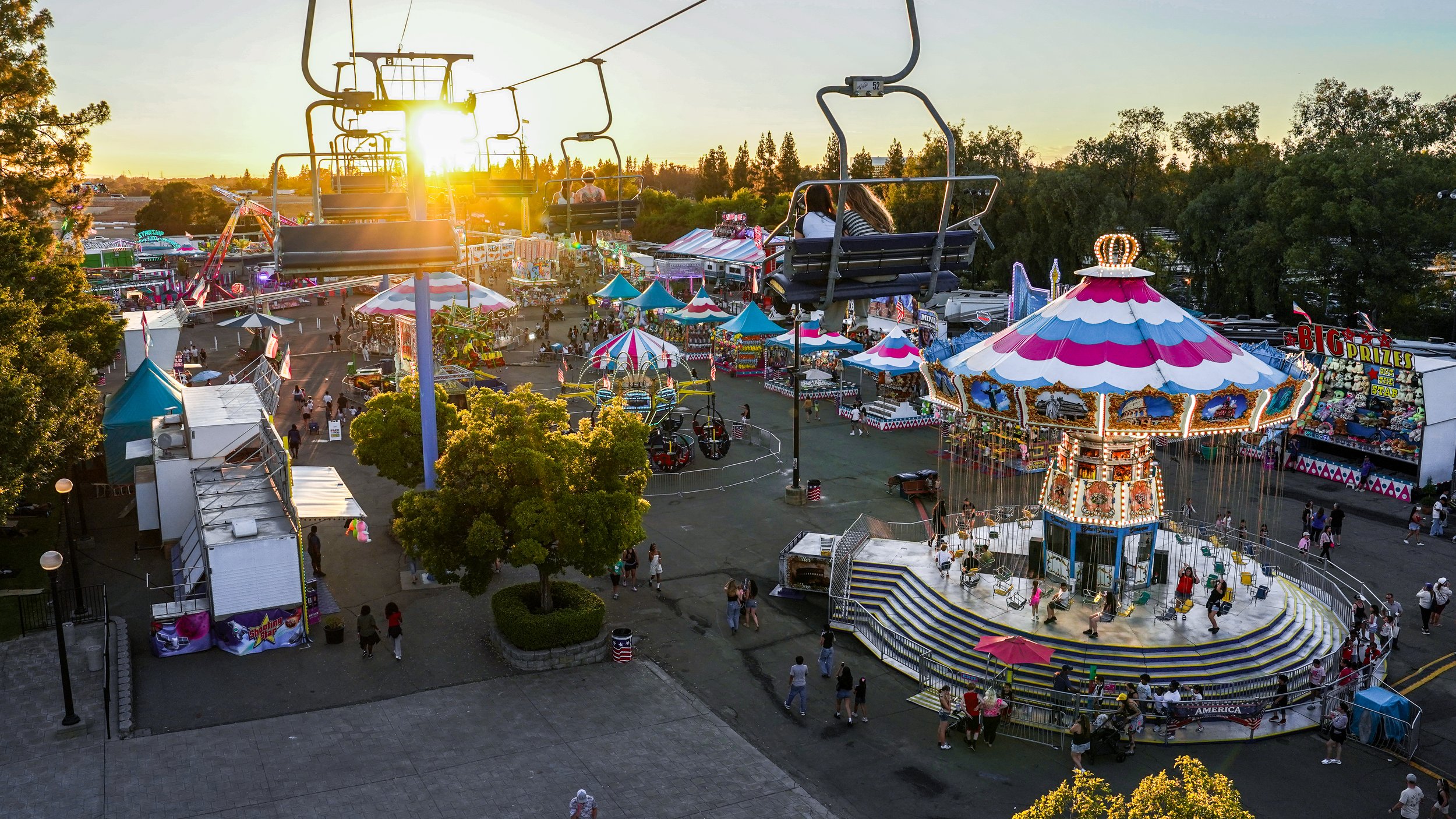 Sunset at the California State Fair