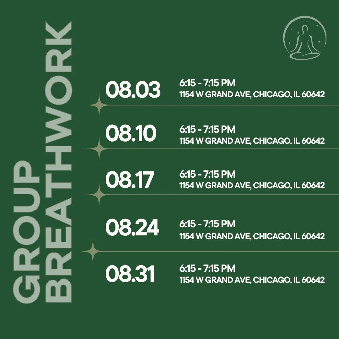 Join me every Sunday in August @labchicago for a guided breathwork class. We'll be talking about gratitude and doing a beautiful, heart opening sequence. ✨