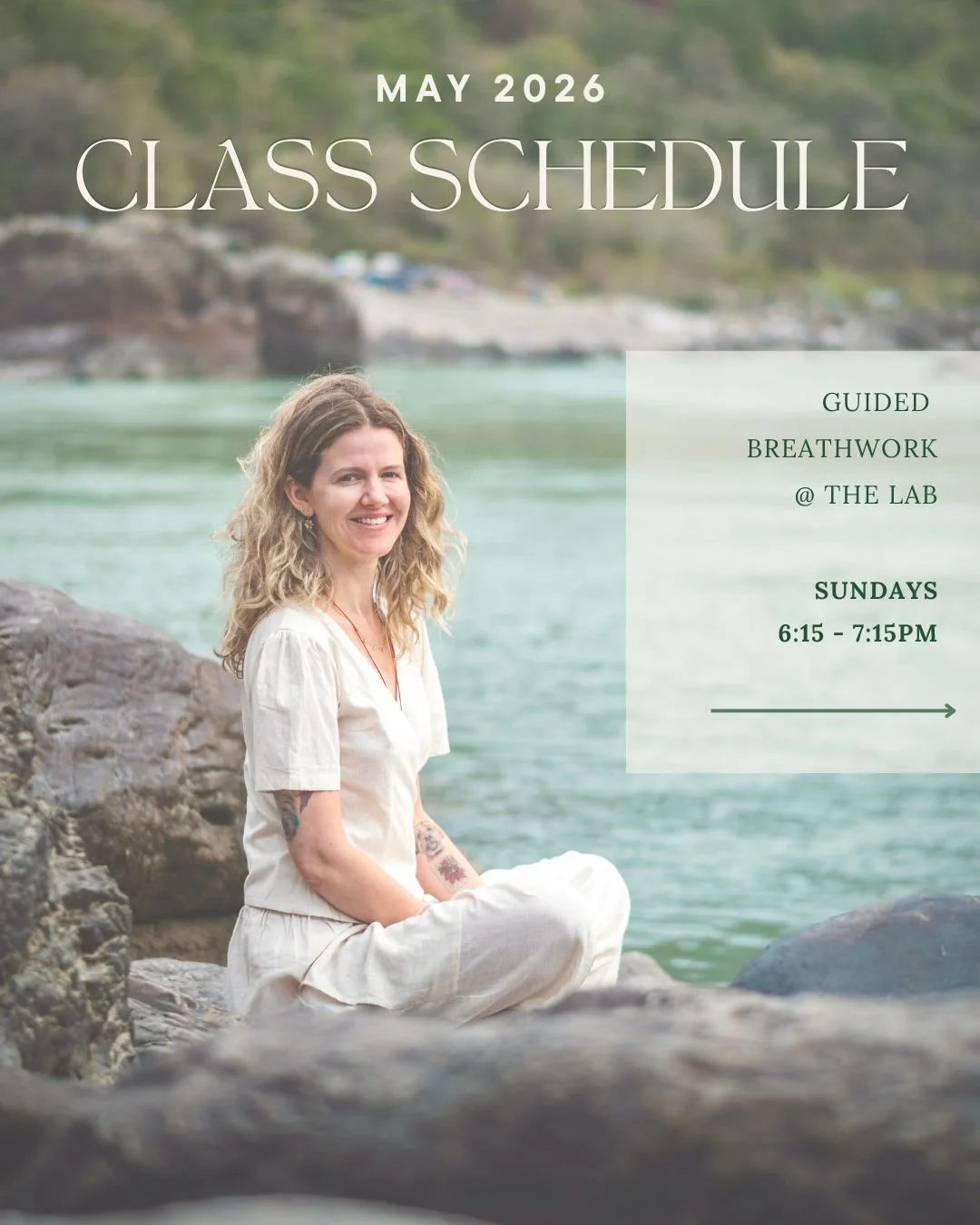 May schedule is here. 🫶🏻 I'm adding a new class on Monday evenings for all of your night owls. 🦉 Please note that there will be no class on Sunday May 03, I'll be back on May 10. &Agrave; bient&ocirc;t! 🙏🏻
