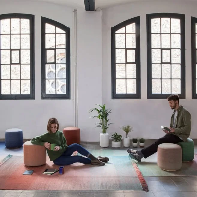 Kick back in style.

Shade Pouf by @nanimarquina_official &mdash; the perfect blend of cozy and cool.

- hello@phase2.space

#Phase2Interiors #commercialdesign #designinmotion #architectanddesign