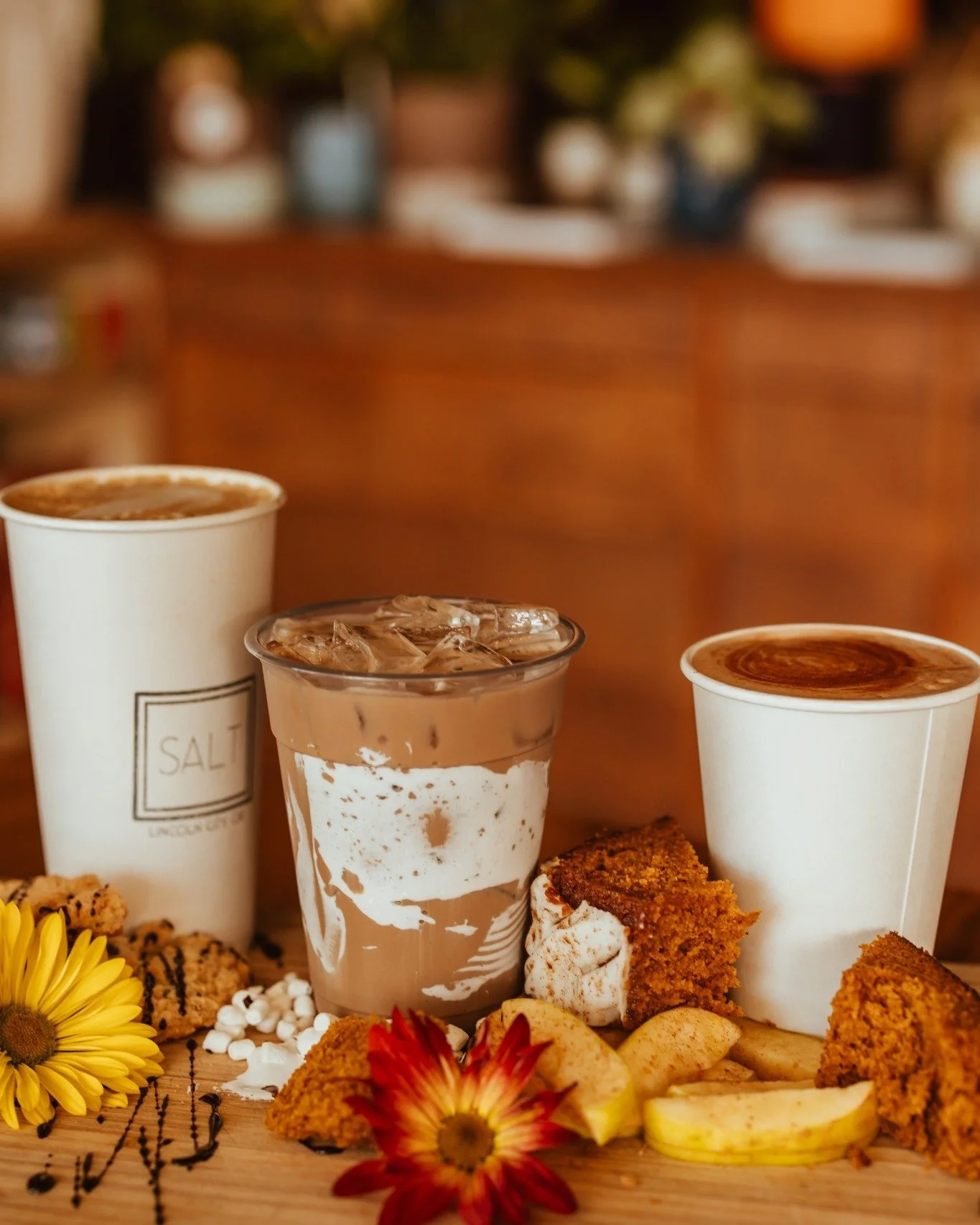 Oh man, we are so excited for our October specials....Like the Casper mocha, where you get a hint of that marshmallow happiness...or the Spiced Apple Chai that tastes like sunshine on a crisp Fall day, and that Salted Maple Latte? I mean, yes please!