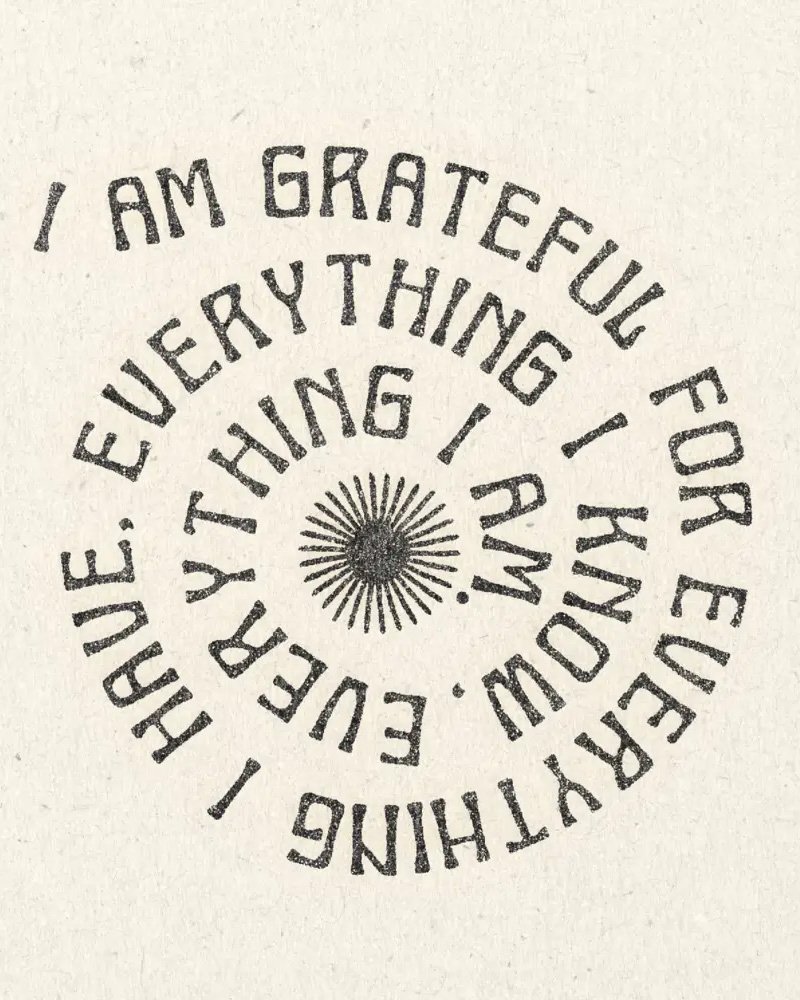 A digital print called 'Grateful' (Copy)