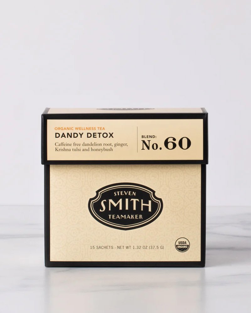 A box of Steven Smith Teamaker sachets