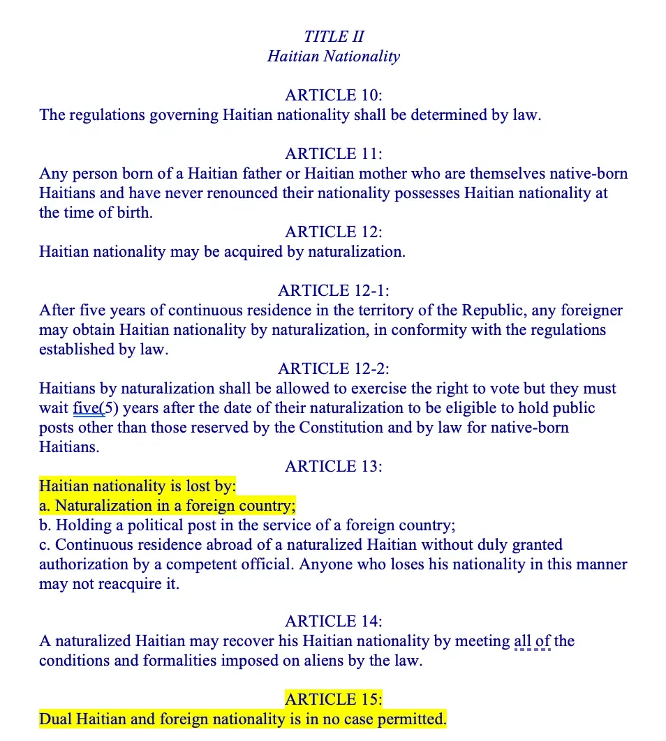 The ‘Constitutional Fix’ That Could Erase Our Haitian Citizenship