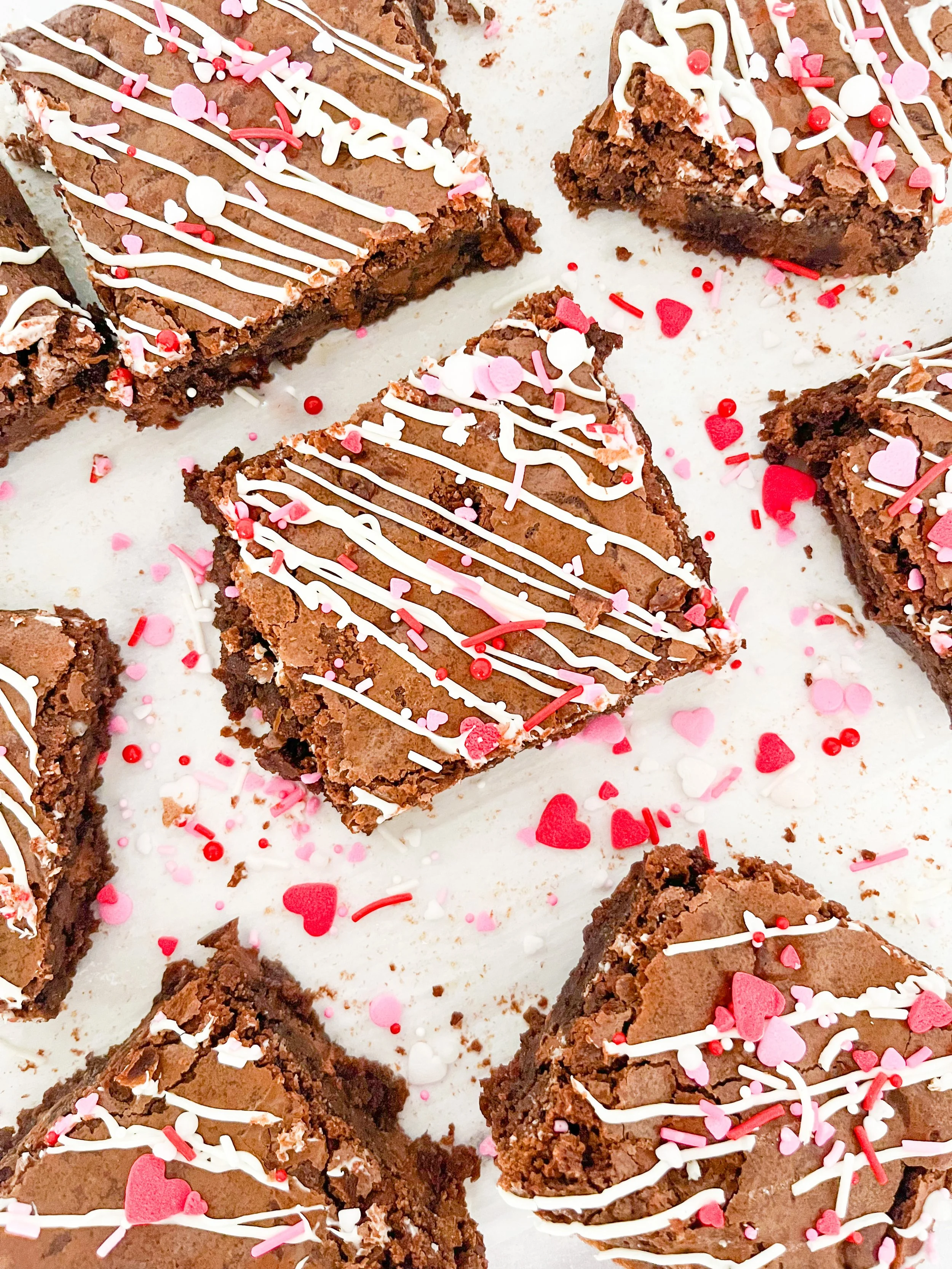Valentine’s Chocolate Fudge Brownies 💌