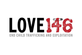 LOVE146 logo with the text 'End Child Trafficking and Exploitation'