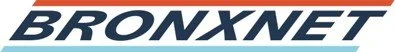 BronxNet logo with blue and orange text on a white background.