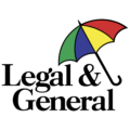 A colorful beach umbrella with yellow, green, blue, and red panels