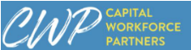 CWP Capital Workforce Partners logo with blue and yellow colors