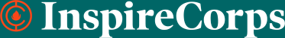 InspireCorps logo in white text on a dark teal background