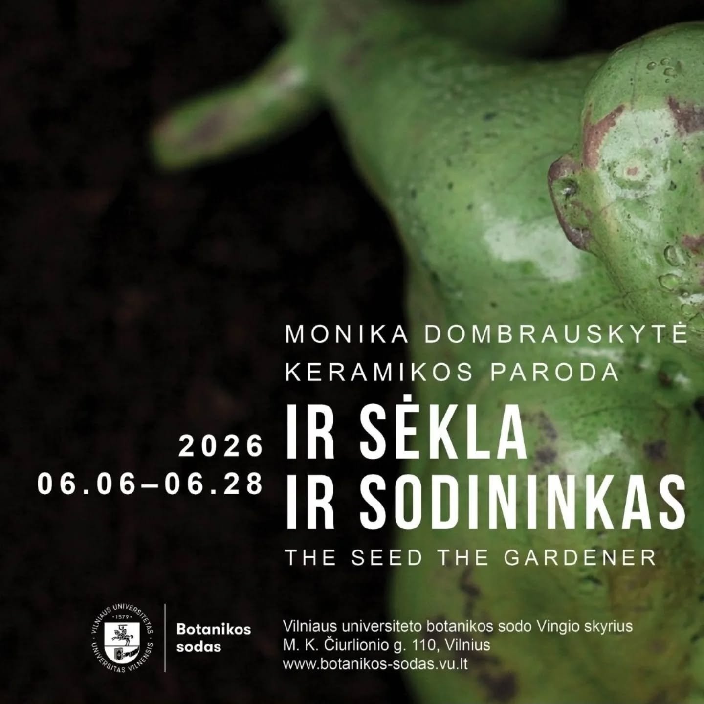 Parodos atidarymas jau &scaron;į &scaron;e&scaron;tadienį, 16:00 🌿

Dirbtuvėse pažindinsimės su moliu ir tyrinėsime savo santykį su norais bei svajonėmis. Visus norinčius kviečiu registruotis - vietų dar yra. Jei norisi paklausti - ra&scaron;yki ✉️
