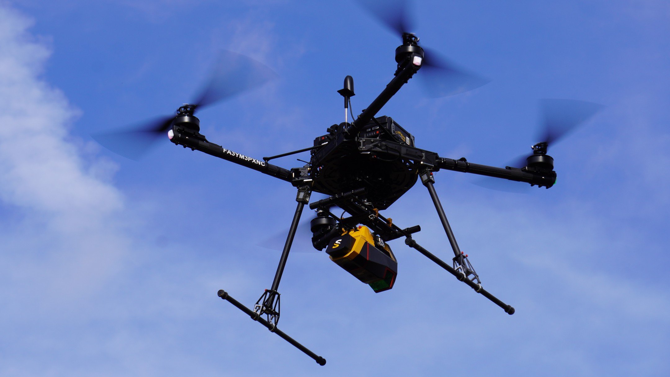 Taking flight with the @yellowscan_lidar Voyager Lidar. The Voyager can capture 2 million points per second, allowing us to complete more missions in less time.

#Drones #AerialData #LiDAR #MultispectralImaging #PrecisionAgriculture #AeroVelocity #Dr