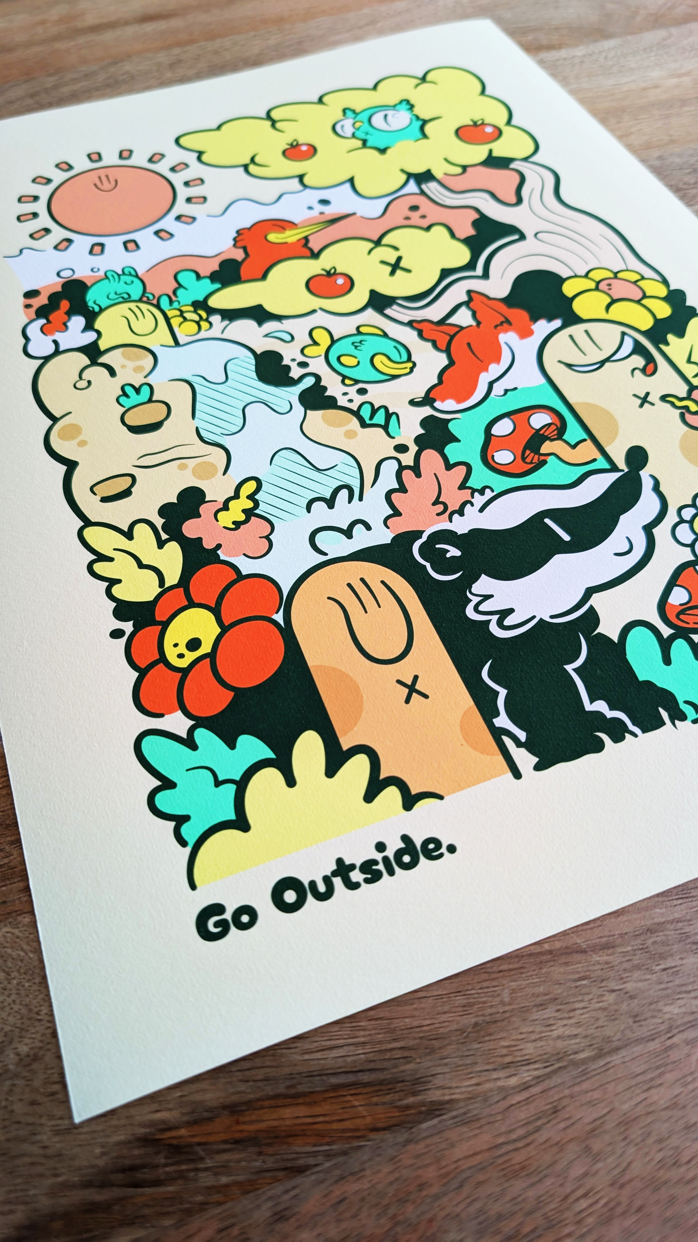 Go Outside Kids' print