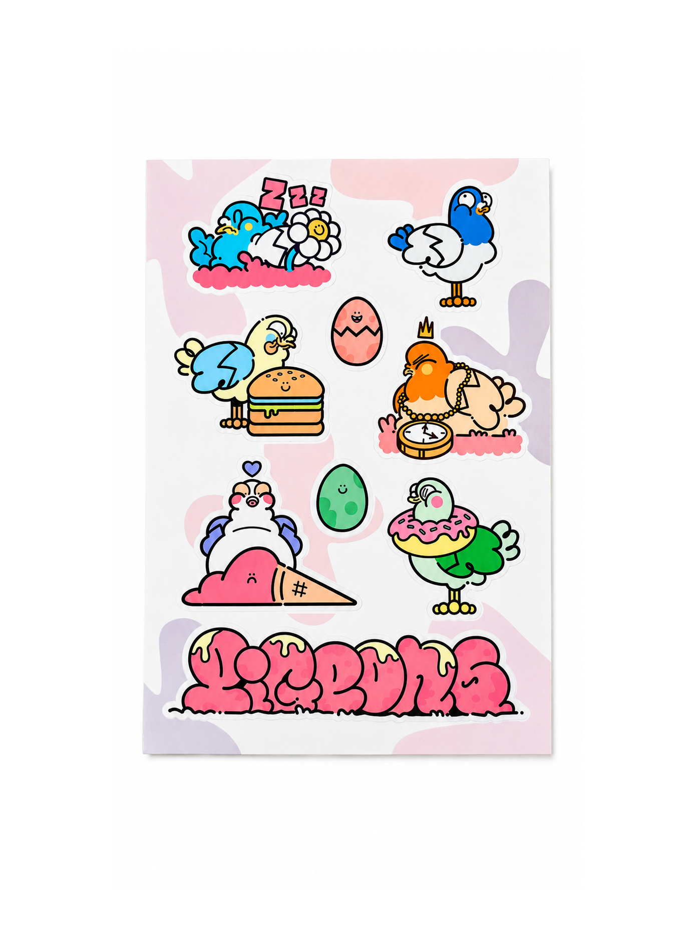 Pigeons Sticker Sheet