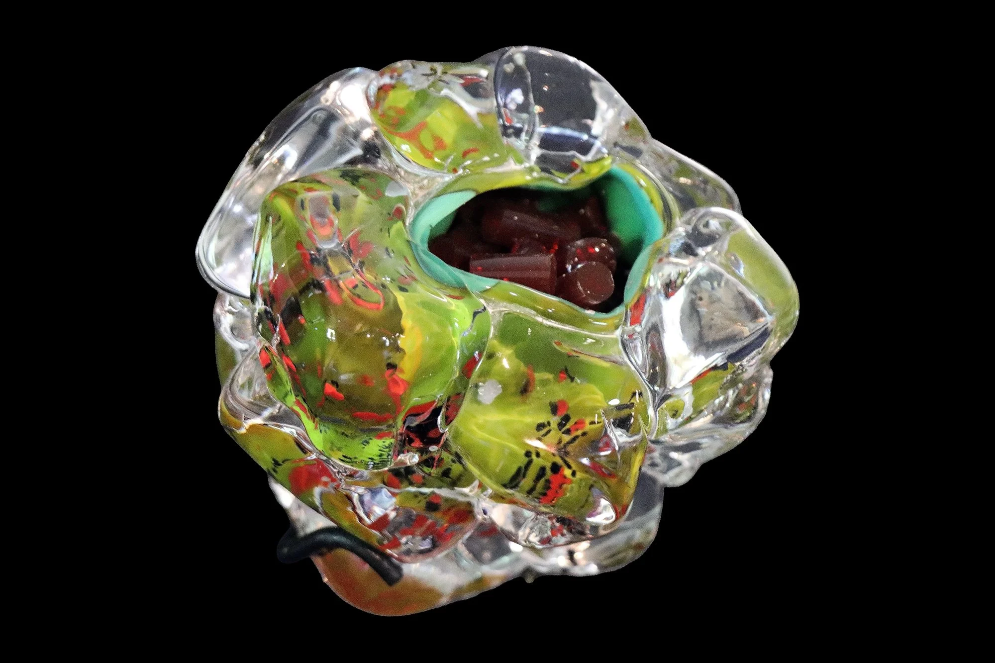 Geologic Object (2025)
Glass (Blown, Hot Sculpted, Kiln Re-Cast)