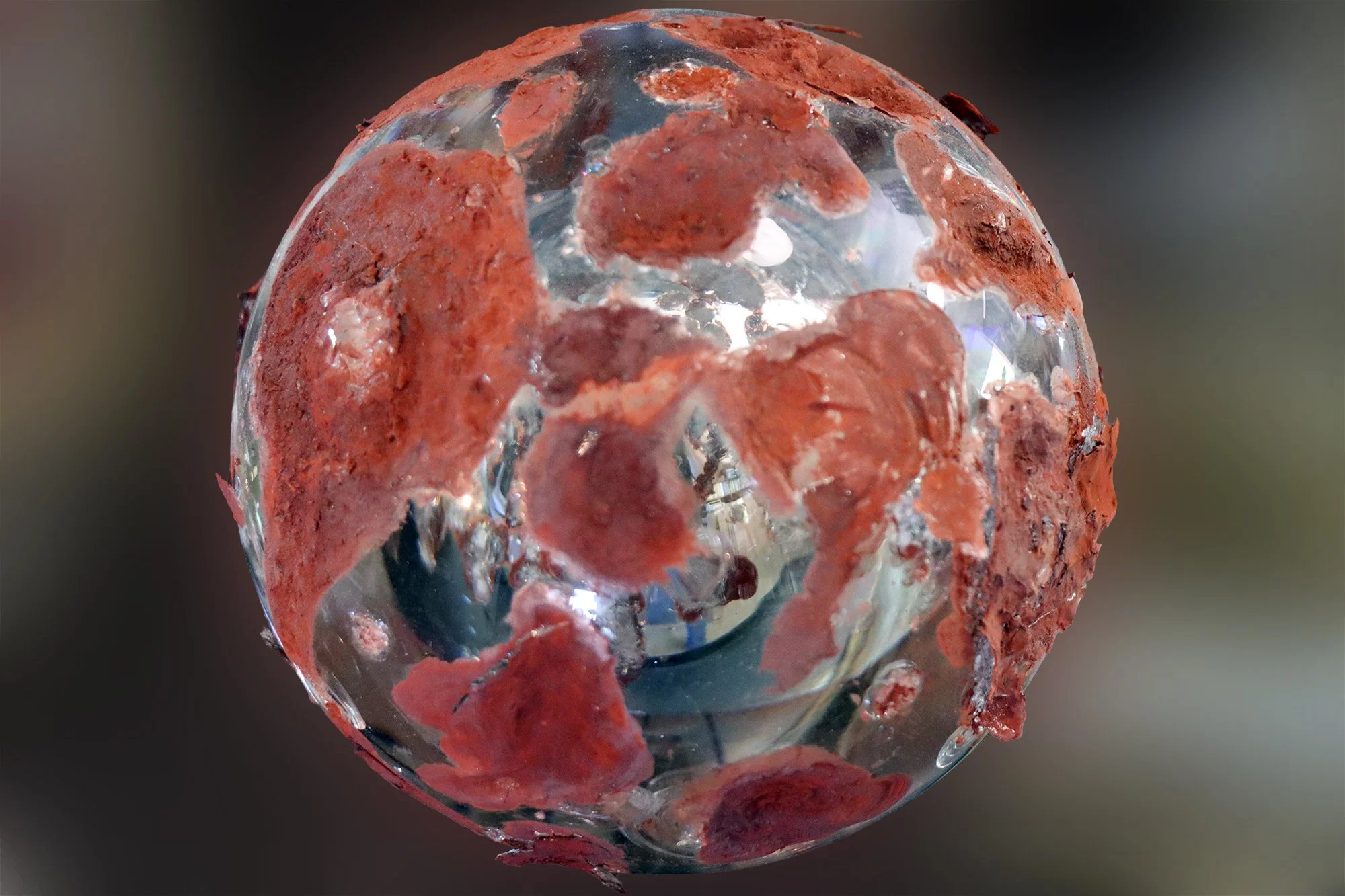 Impact Object (2025)
Glass, Silver, Iron Oxide