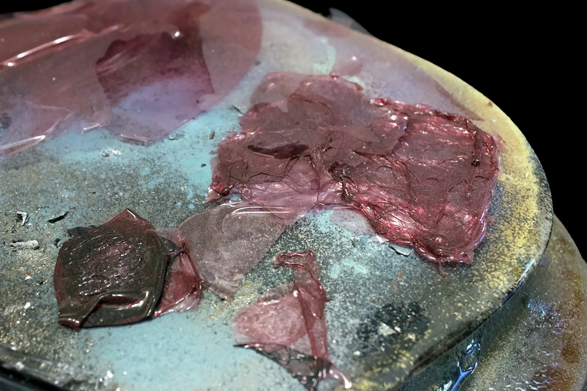 Geologic Pile (2025)
Glass (Hot-cast, Hot-worked) Hand-sourced Mica