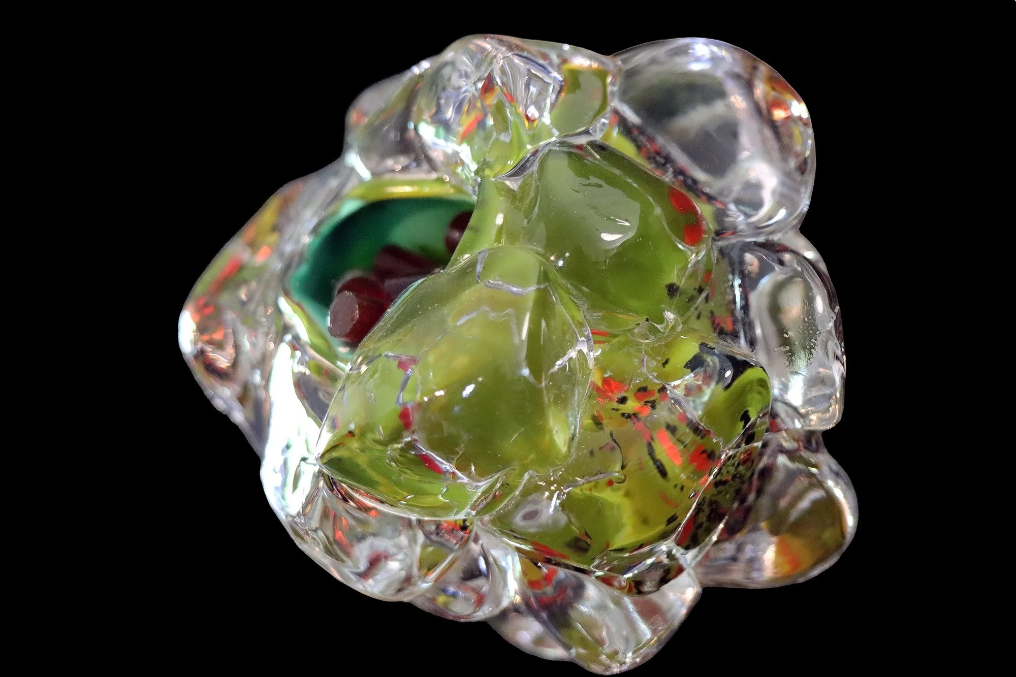 Geologic Object (2025)
Glass (Blown, Hot Sculpted, Kiln Re-Cast)