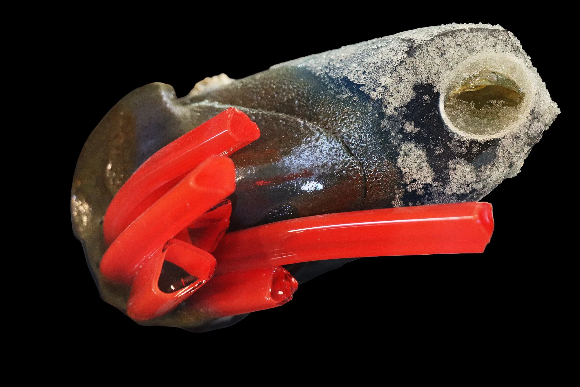 Geologic Object (2025)
Glass (Blown, Hot Sculpted, Kiln Re-Cast)