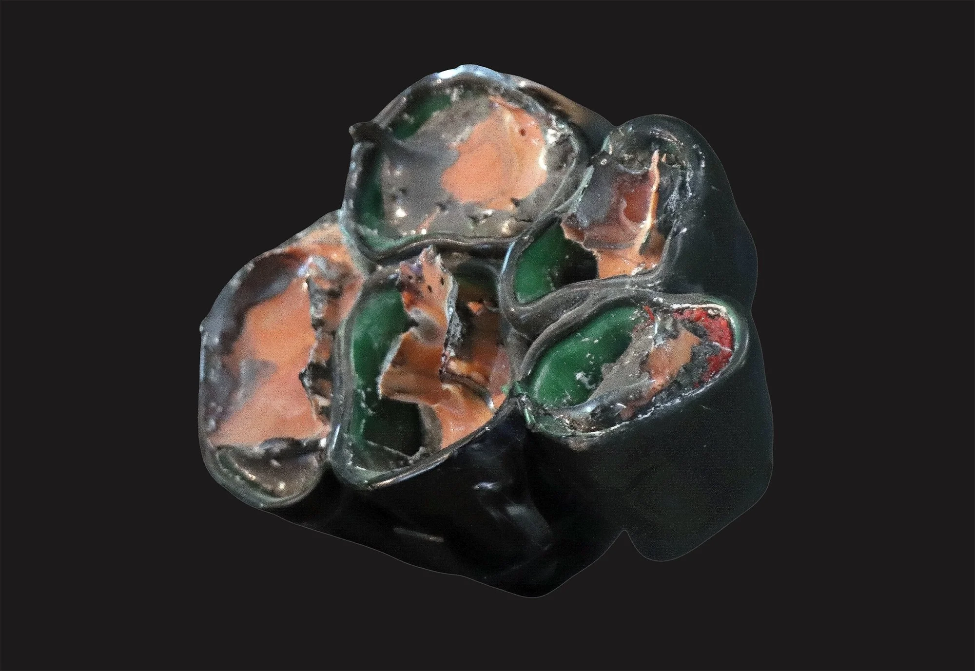 Geologic Object (2025)
Glass (Blown, Hot Sculpted, Kiln Re-Cast)