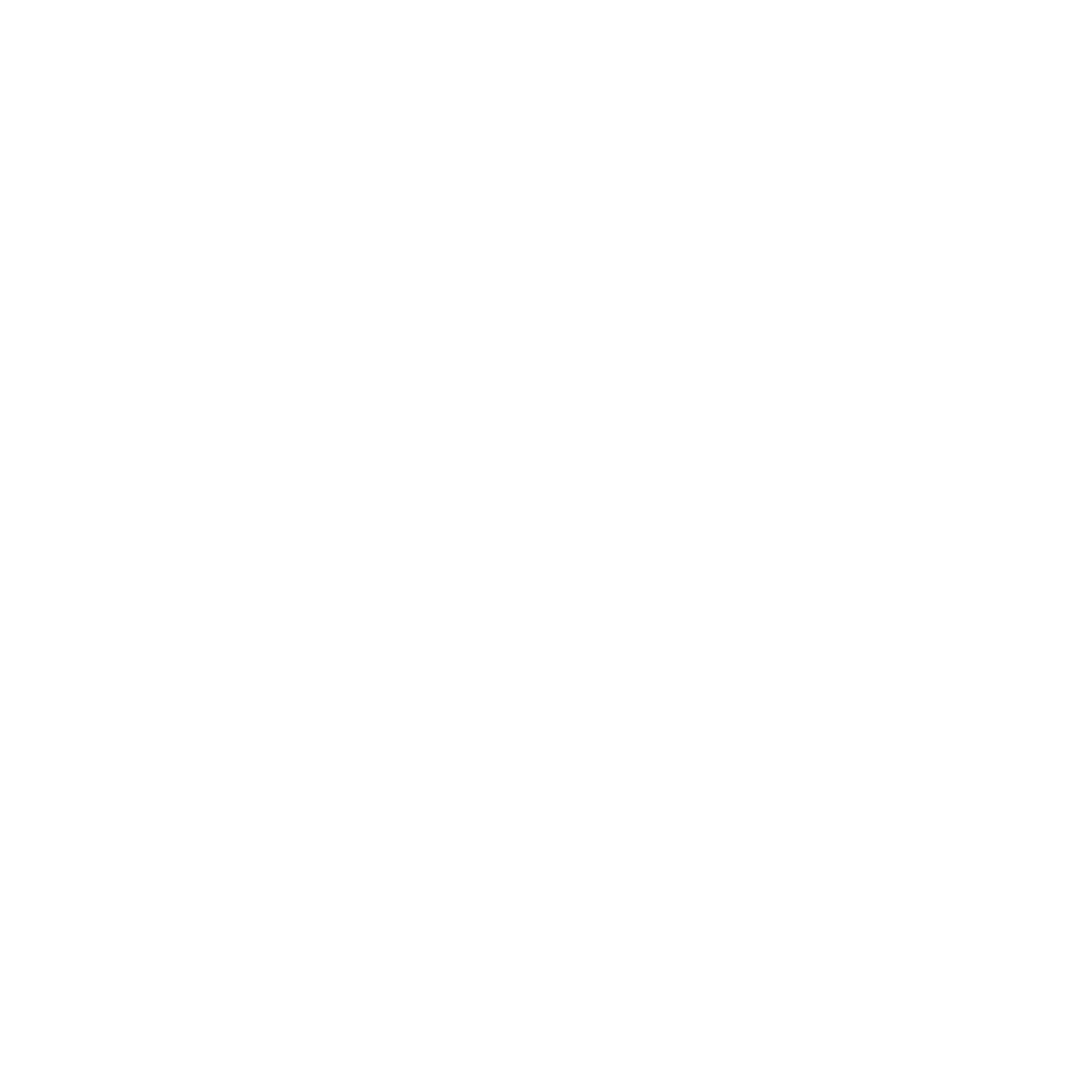 White traffic cone icon representing hauling and material delivery for roadwork, highway construction, and infrastructure projects.