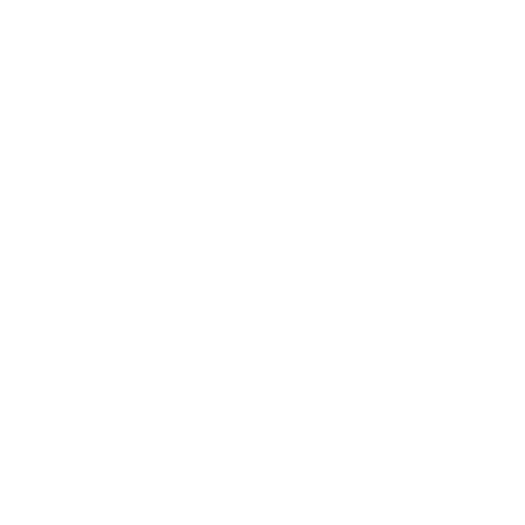White factory icon representing trucking and hauling services for industrial plants and manufacturing facilities.
