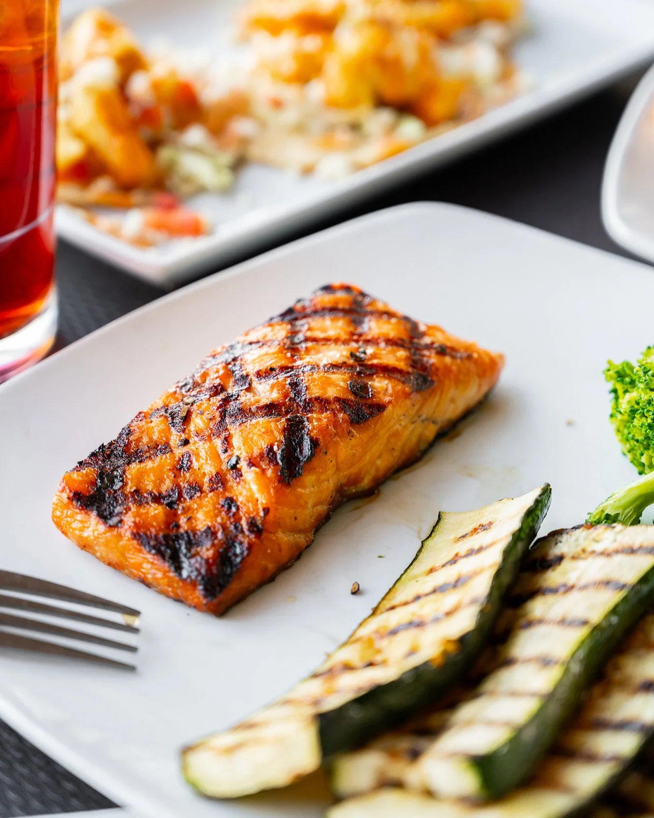 No meat? No problem. Wood-fired seafood, veggie-forward plates, and flavor that hits every time.