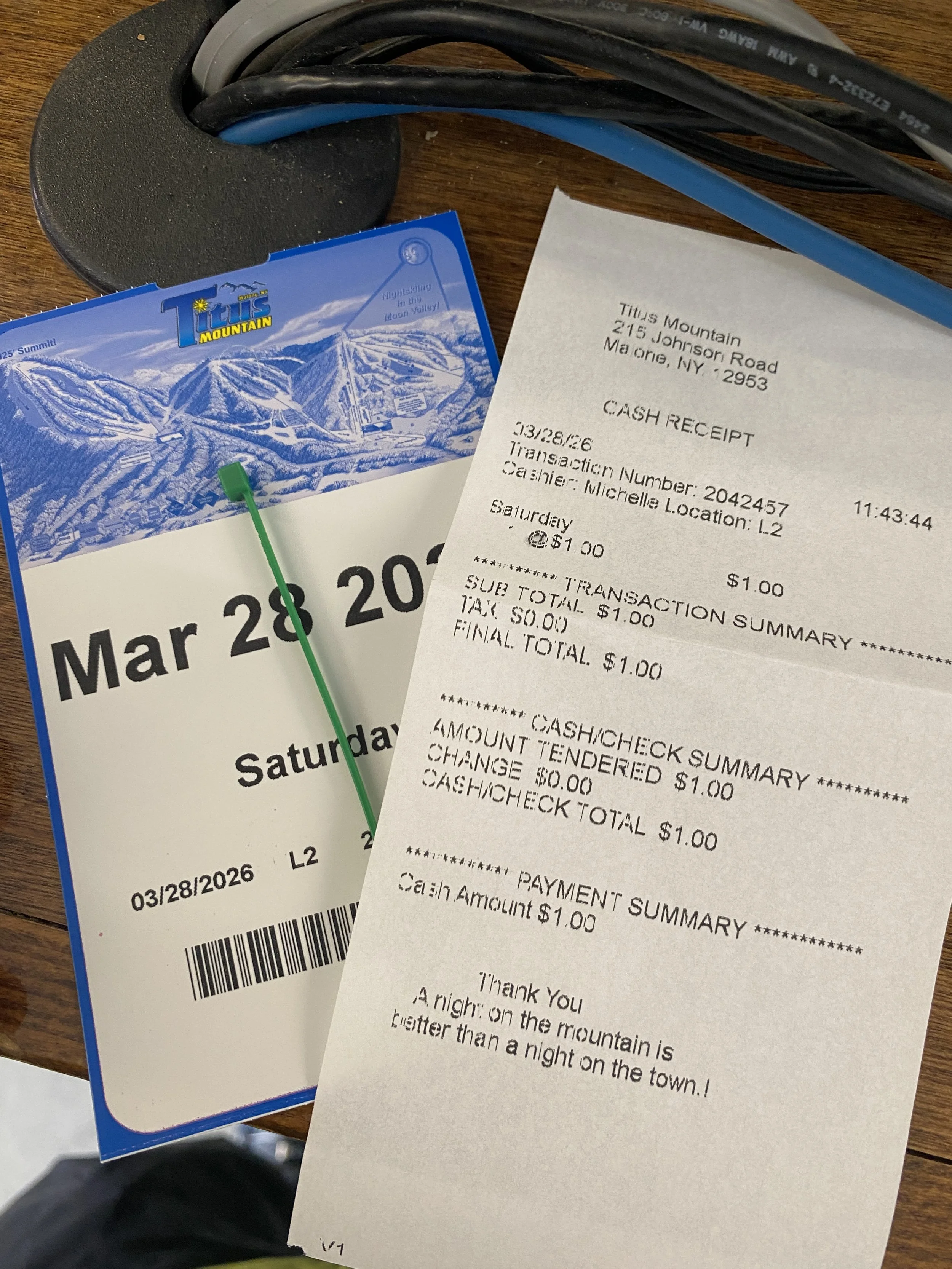 HOW I PAID A DOLLAR IN QUARTERS FOR A LIFT TICKET TO SKI  TODAY