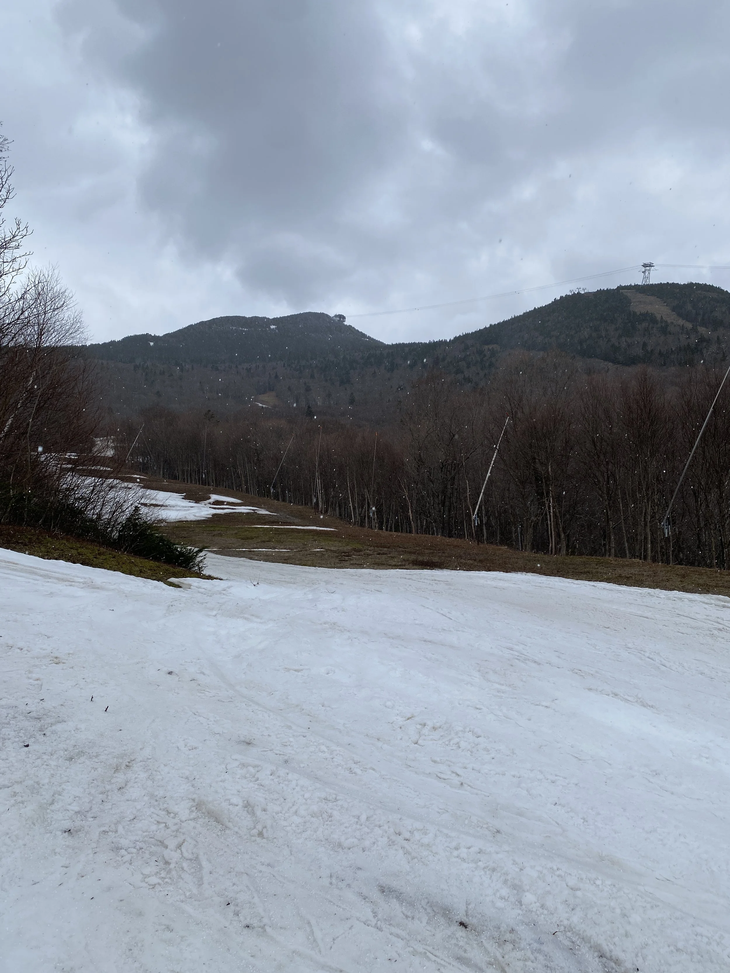 SNOWY MAY SKI DAY  AT JAY PEAK